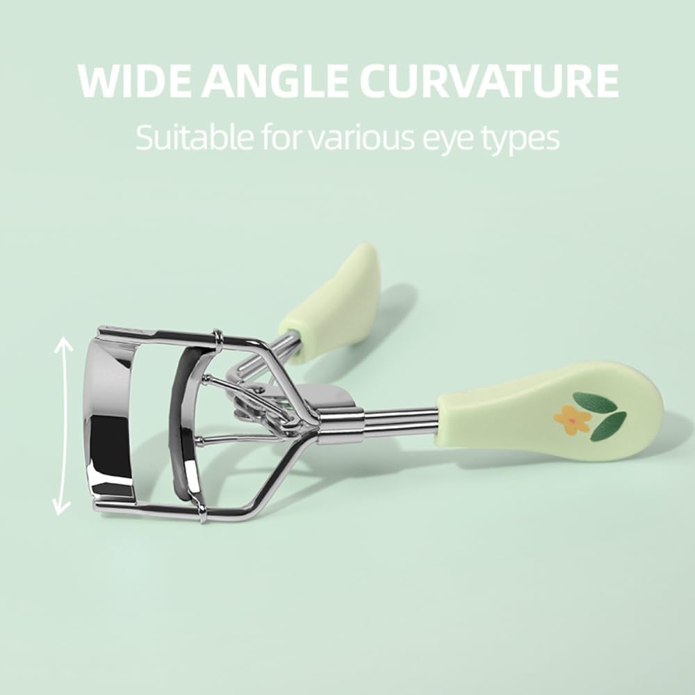 Eyelash Curler for Women, Manual Lash Curler with Wide Angle Fit, Gentle No Pinching, Long Lasting Natural Curl, Portable Makeup Tool