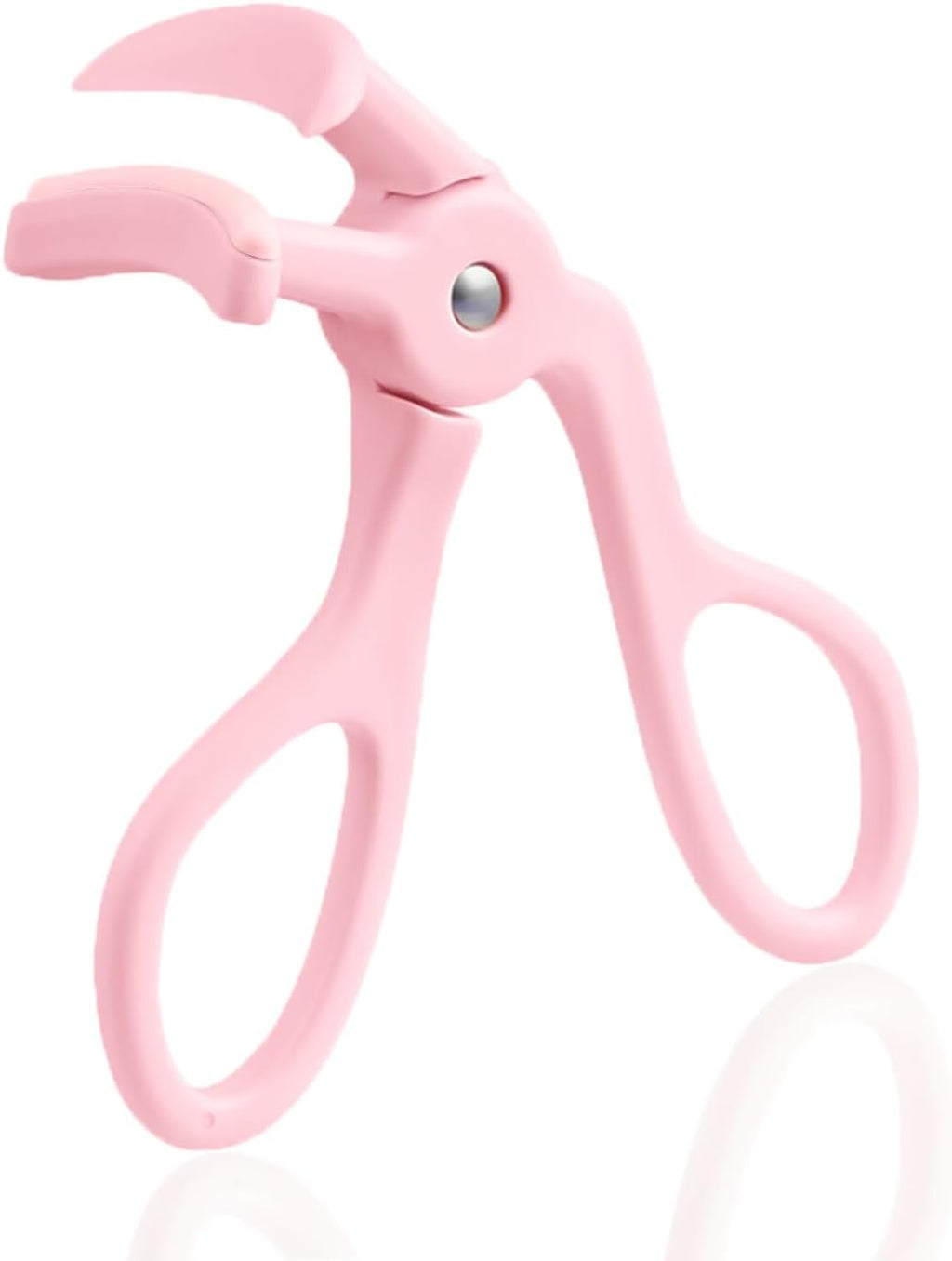 Eyelash Curlers, Plastic Eyelash Curler Eye Lash Curler with Silicone Refill Pads Premium Cute Lash Curler for No Pinching or Pulling Small Makeup Tool for Women & Girls, Pink