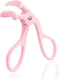 Eyelash Curlers, Plastic Eyelash Curler Eye Lash Curler with Silicone Refill Pads Premium Cute Lash Curler for No Pinching or Pulling Small Makeup Tool for Women & Girls, Pink