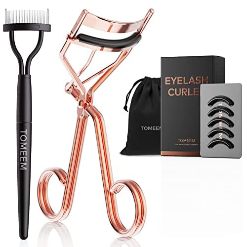 Eyelash Curler with Comb, Professional Volumizing Lash Lift Curler Kit