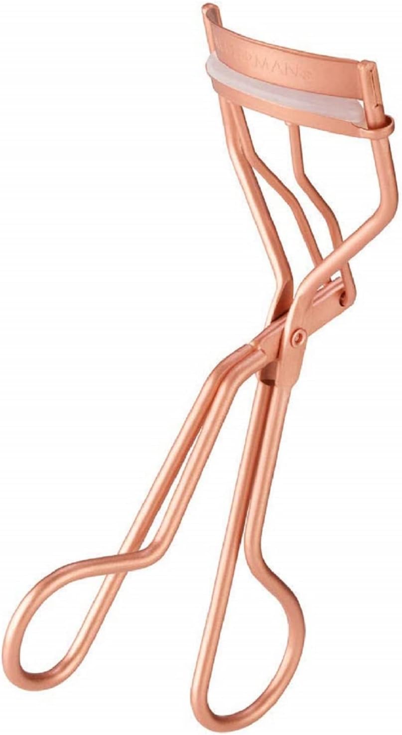 Tweezerman Eyelash Curler for All Eye Shapes with Refill Pads Rose Gold