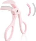 Pink Eyelash Curler with 2 Silicone Refill Pads, Lash Curler for Perfect Lashes, Eyelash Curler for Women and Girls