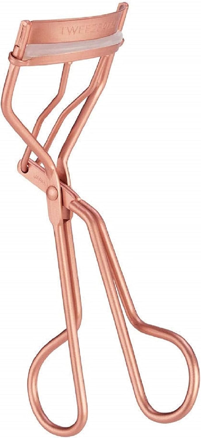 Tweezerman Eyelash Curler for All Eye Shapes with Refill Pads Rose Gold