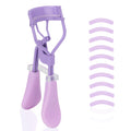 Eyelash Curler with Pads, Lash Curler 2 Pcs with 10 Extra Silicone Replacement Pads, Comfortable Grip for Effortless Curling – Eyelashes for The Perfect Eye Contour (Hyacinth Purple)