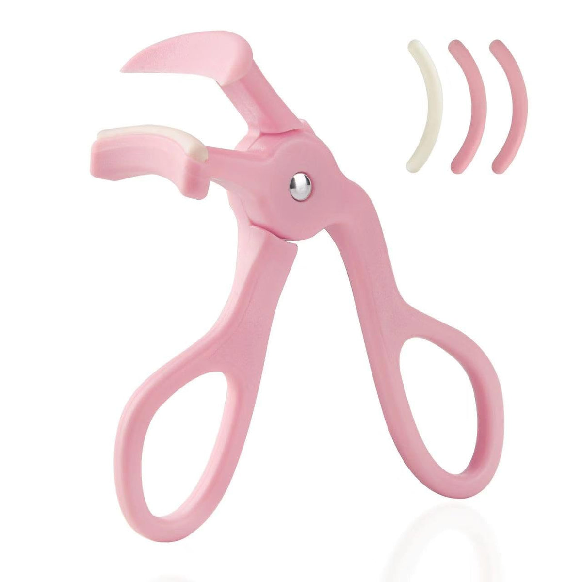 Eyelash Curlers，Eyelash Curler with 2 Silicone Refill Pads ，Eyelash Curler for No Pinching or Pulling，Curl Eyelashes & Lash Lift in Seconds，Lash Curler Makeup Tool for Women (Pink)