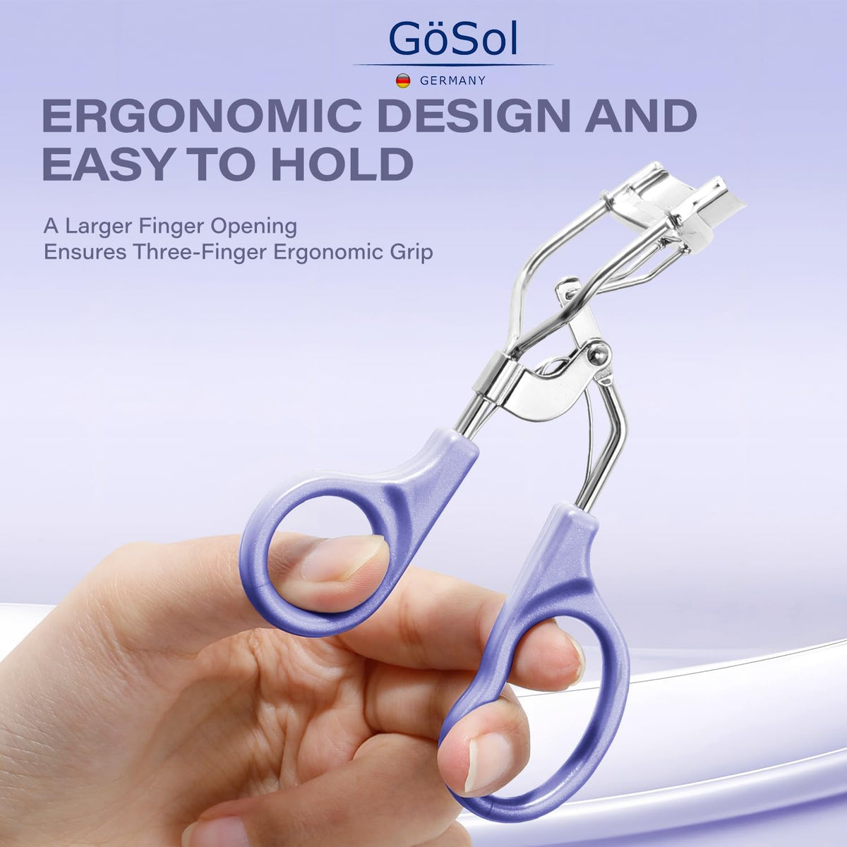 Eyelash Curler w/3 Refill Pads (Soft/Medium/Firm), Professional Lash Curler