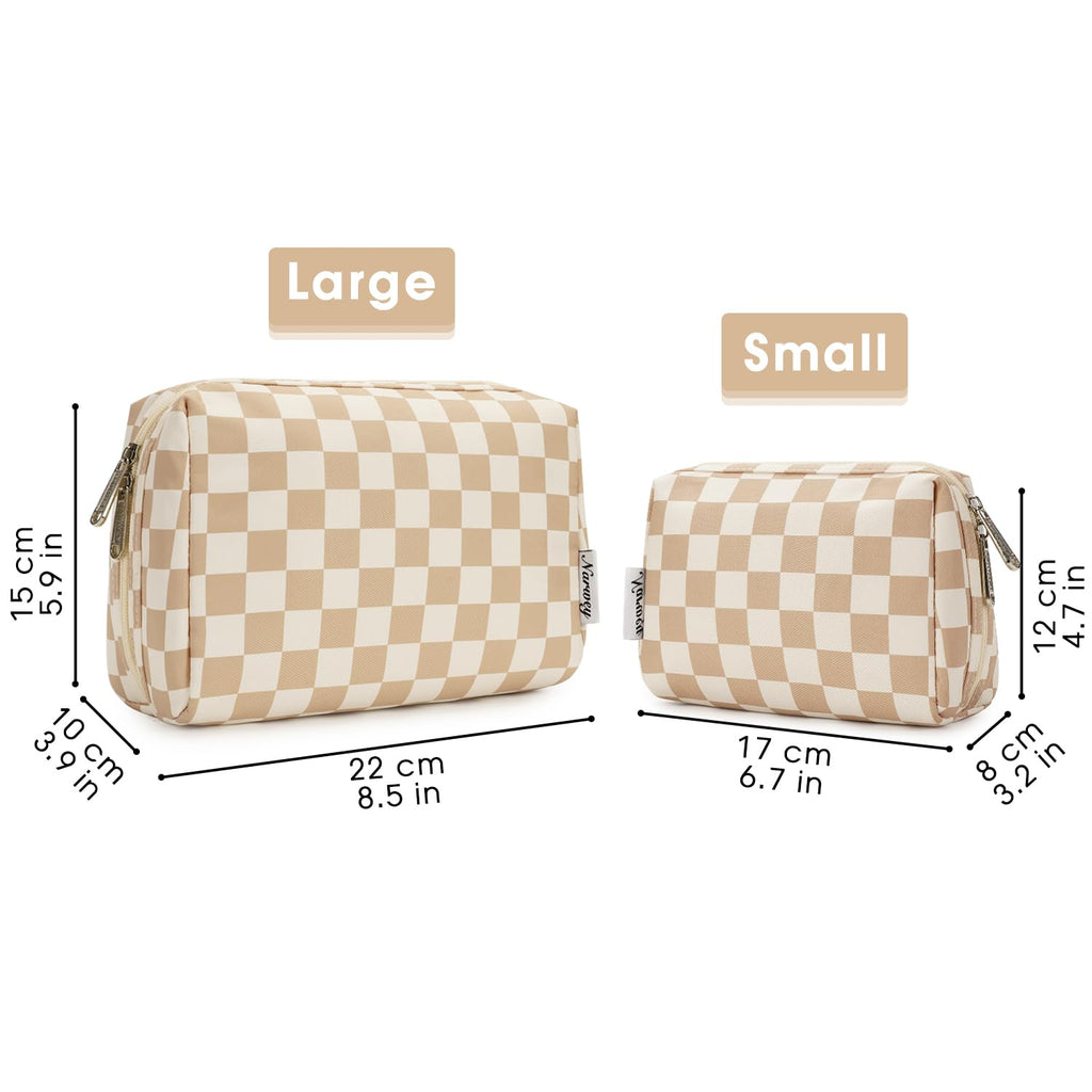 Narwey Makeup Bag Travel Toiletry Bag, Cosmetic Bag for Women Girls