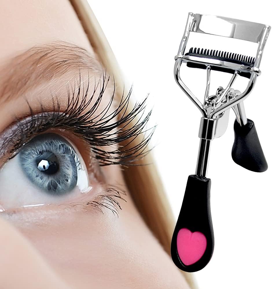Dr.Pedi Eyelash Curlers with Comb Professional Makeup Tool with Eyelash Curler Refills Pads Pinch