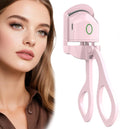 Heated Eyelash Curler - 2-Level Temperature Adjustment, Eyelash Curler with 24Hour Long-Lasting Curling Ability, 8-Second Quick Heating, Easily Creating Natural and Beautiful Eyelashes (Pink, Model2)