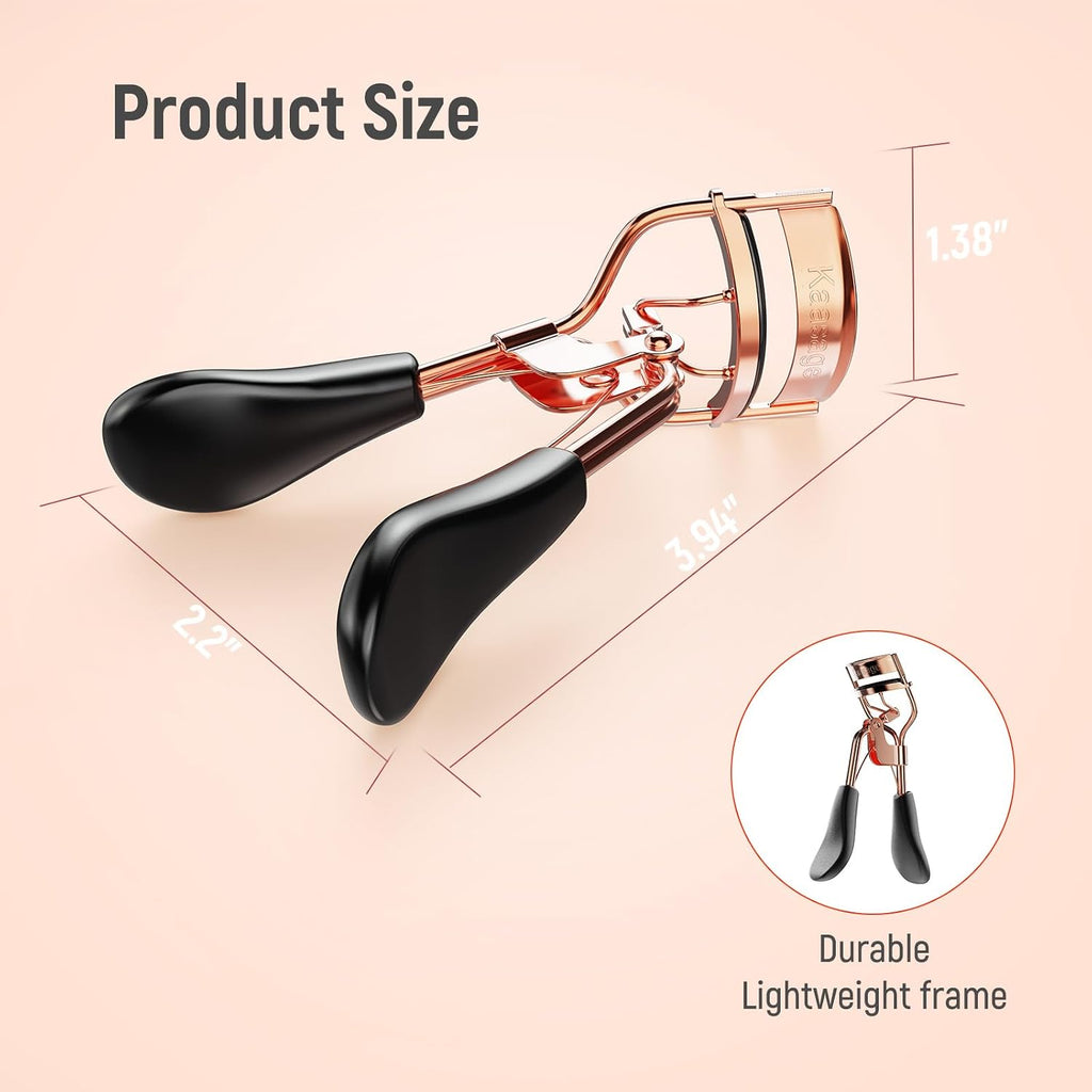 Kaasage Eyelash Curler, Professional Stainless Steel Makeup Eyelash Tool