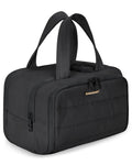 BAGSMART Travel Toiletry Bag, Lightweight Large Wide-open Travel Bag for Women, Puffy Cosmetic Makeup Bag Organizer with Handle for Accessories,Essentials, Toiletries, Dark Pink