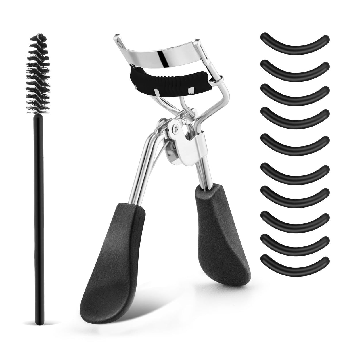 WLLHYF 10 Replacement Eyelash Curler Kit, Eye Lashes Curler (Pink)