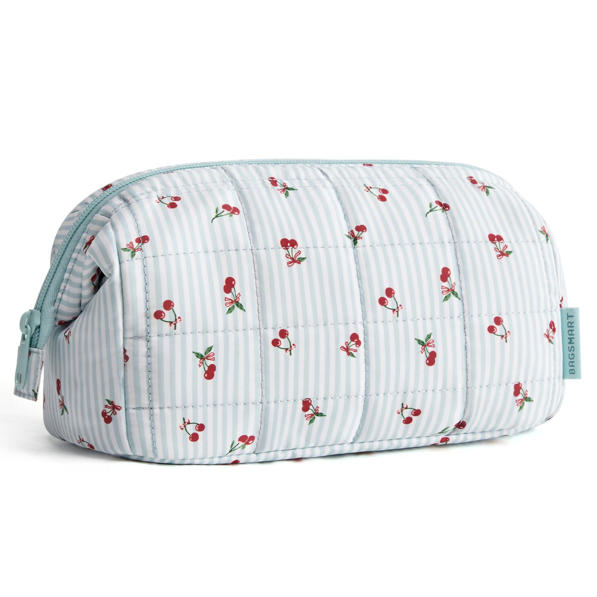 BAGSMART Makeup Bag Travel Toiletry Bag, Wide-open Zipper Pouch, Black