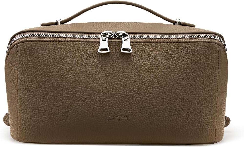 EACHY Travel Makeup Bag Organizer, Toiletry Bag for Women, Cosmetic Pouch