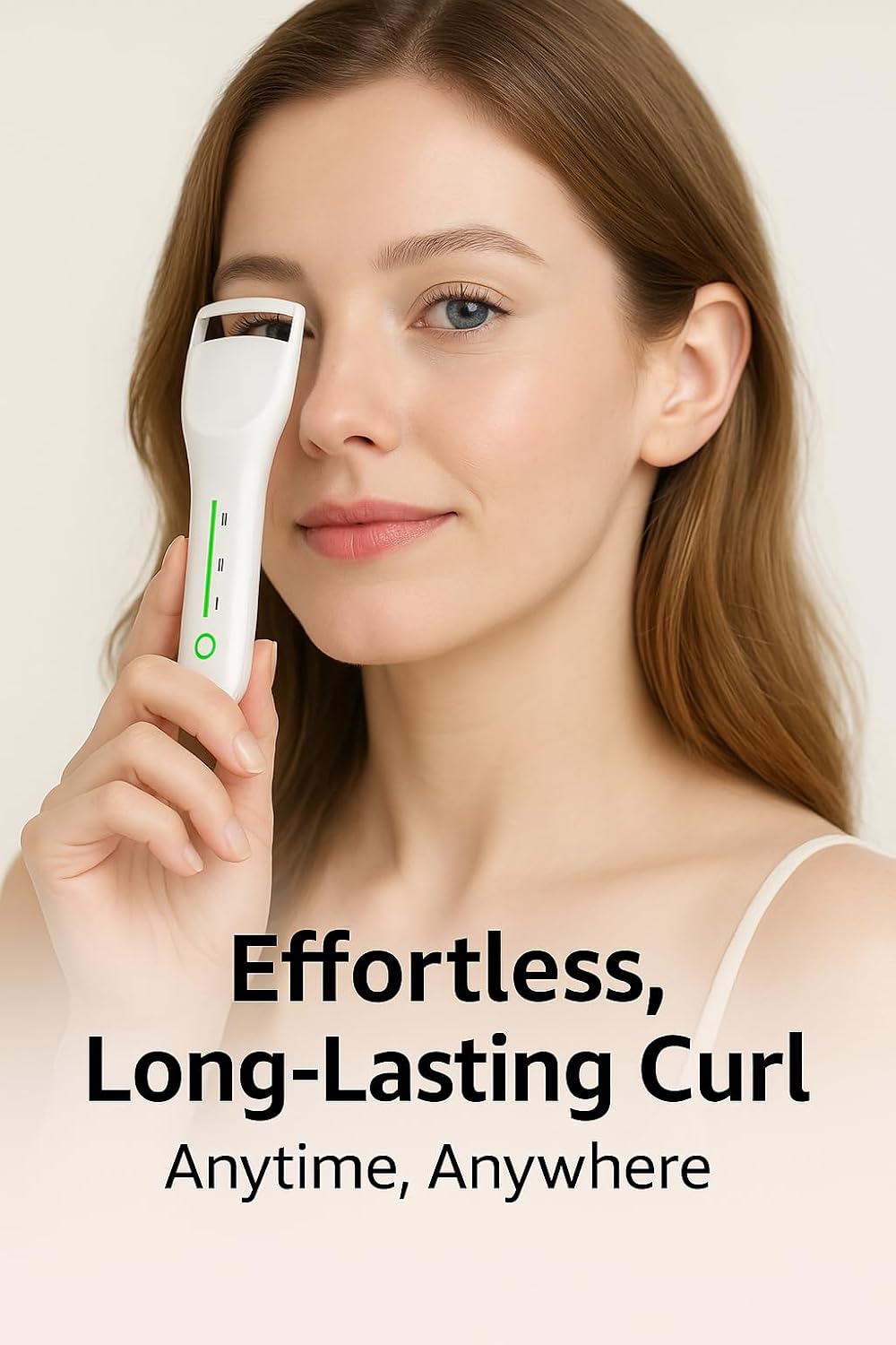 Rechargeable Electric Heated Eyelash Curler, Travel-Size Mini Portable Quick-Heating Lash Lifting Tool for All Lash Types, Long Lasting Curl