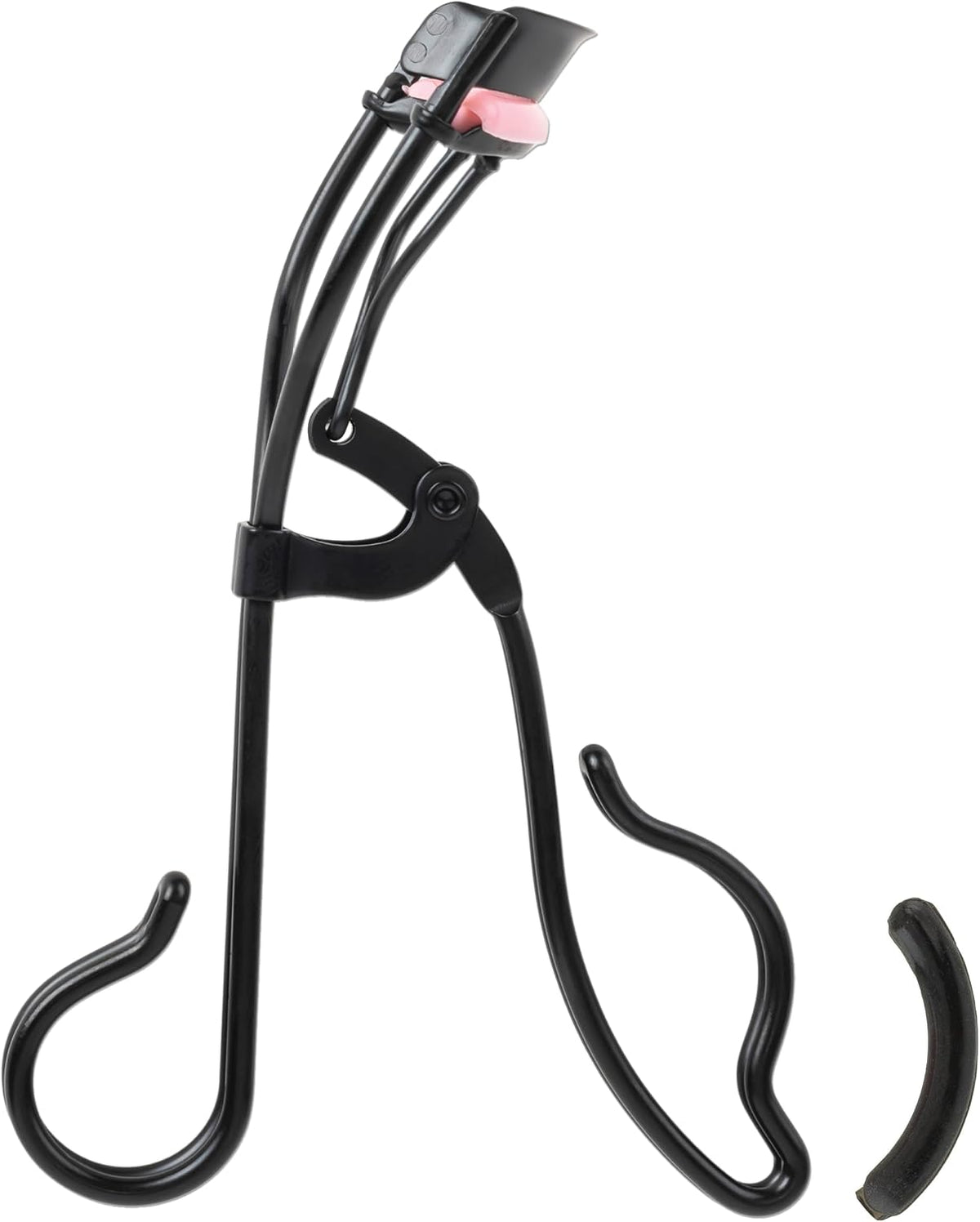JAPONESQUE Professional Volumizing Lash Curler for Natural & False Lashes on Most Eye Shapes and Large Eyes, 1 Refill Pad, Holds Curl up to 8 Hours