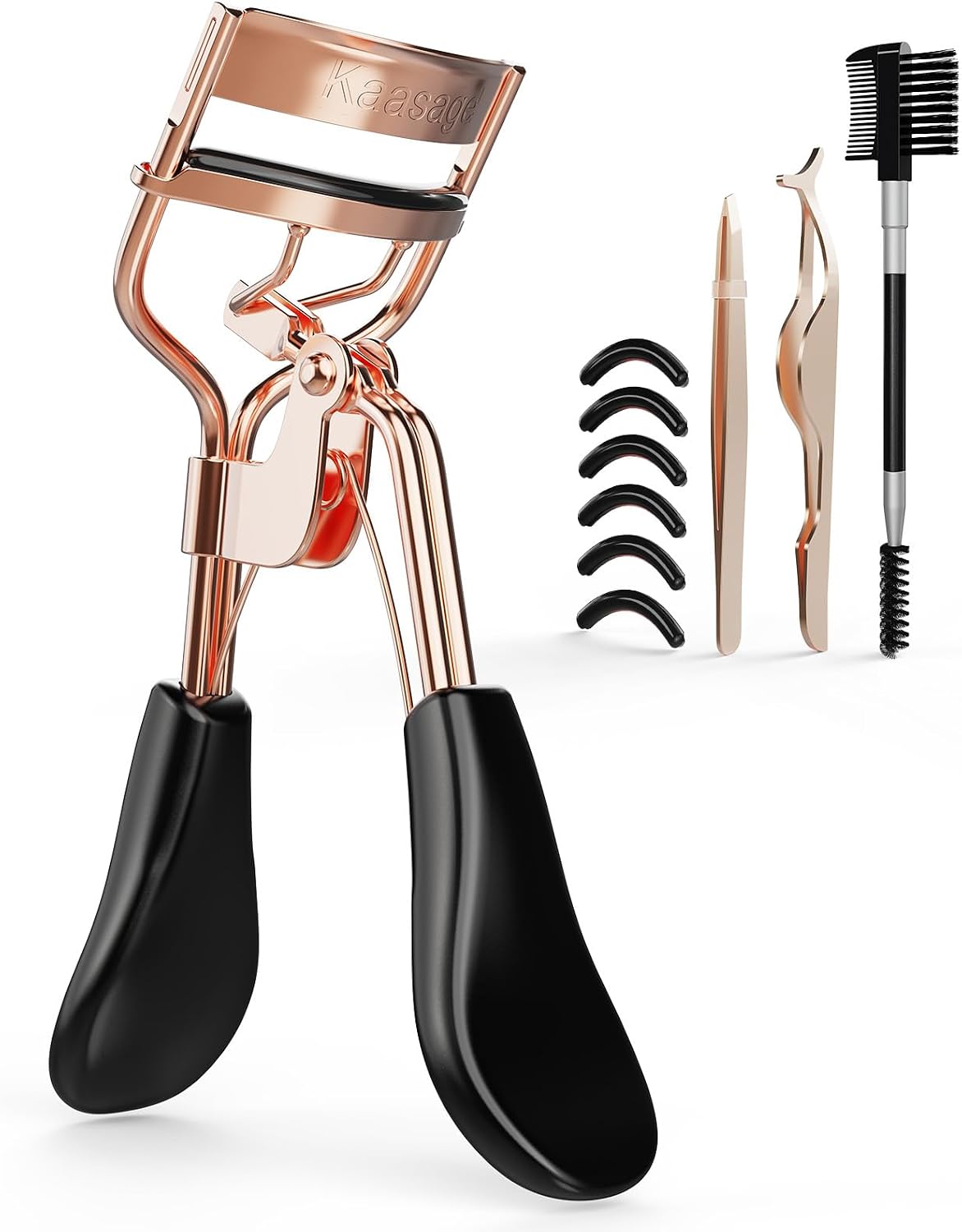 Kaasage Eyelash Curler, Professional Stainless Steel Makeup Eyelash Tool