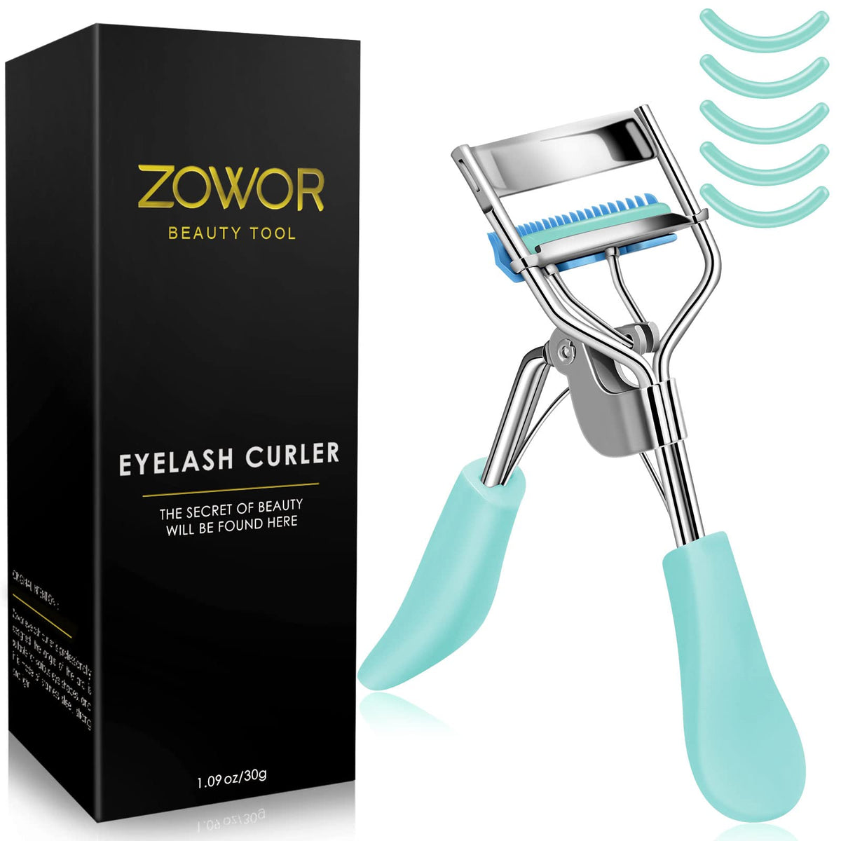 Eyelash Curler with Comb Fit All Eye Shape Curved Eyelash Curlers,Natural and Long Lasting Lash Curler for Women Make Up Gift(Pink)