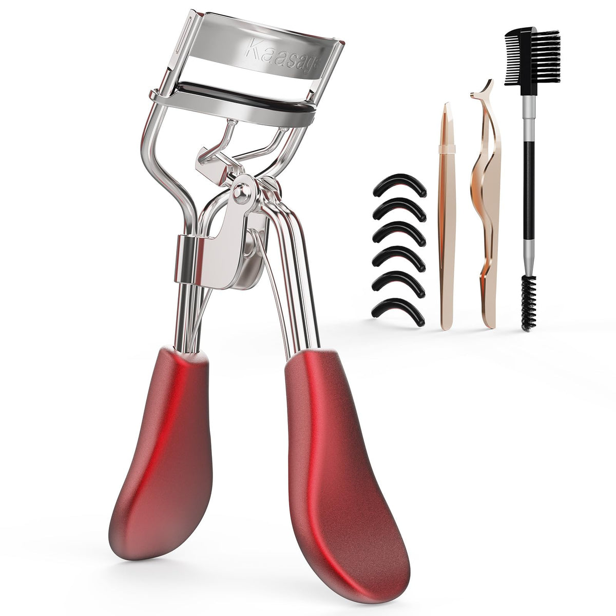 Kaasage Eyelash Curler, Professional Stainless Steel Makeup Eyelash Tool