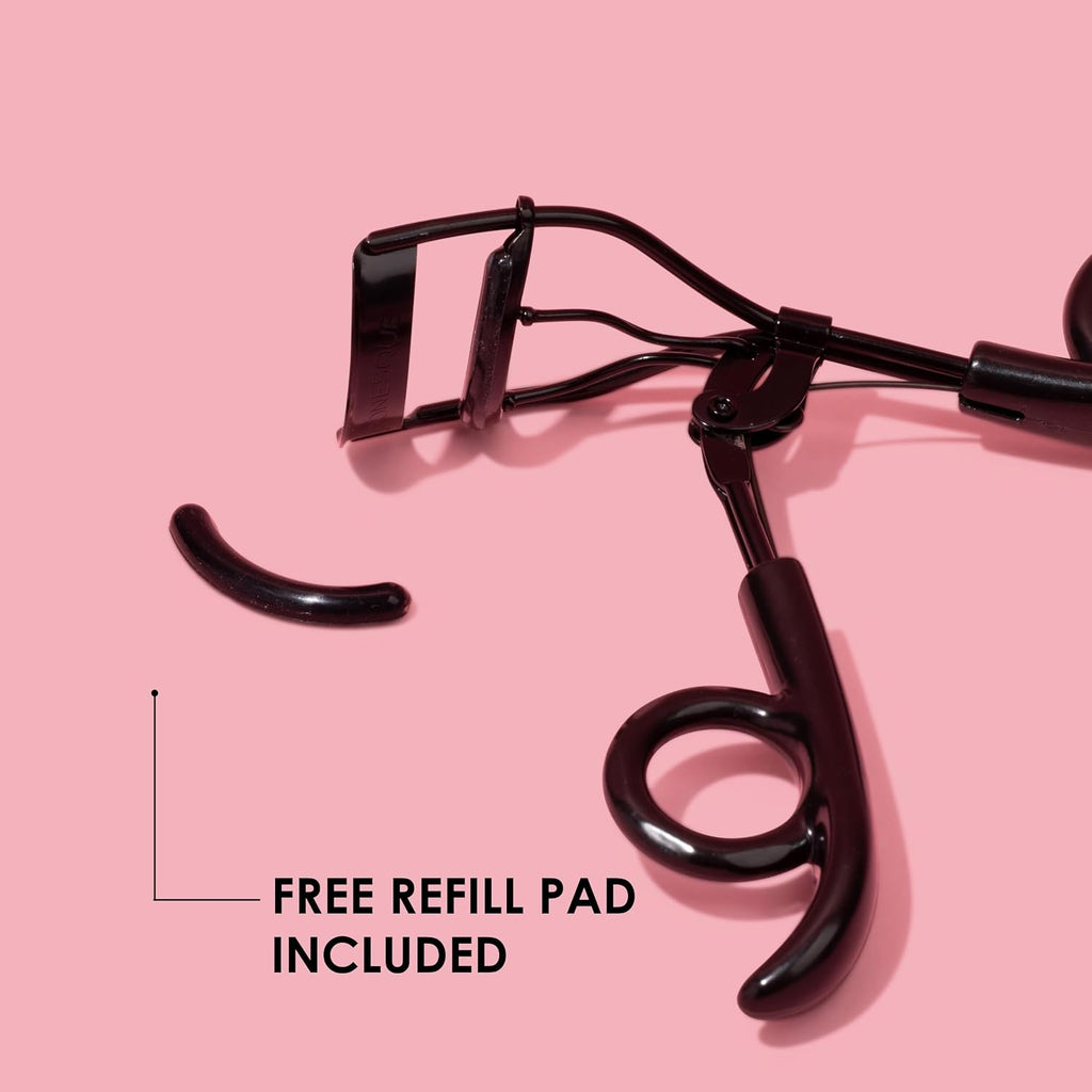 JAPONESQUE Pro Performance Eyelash Curler for Almond, Monolid or Hooded Eyes, Eye Lash Curler Delivers Sweeping Lash Volume & Eye Opening C Curl, Ergonomic Precision-Crafted Pivot Design