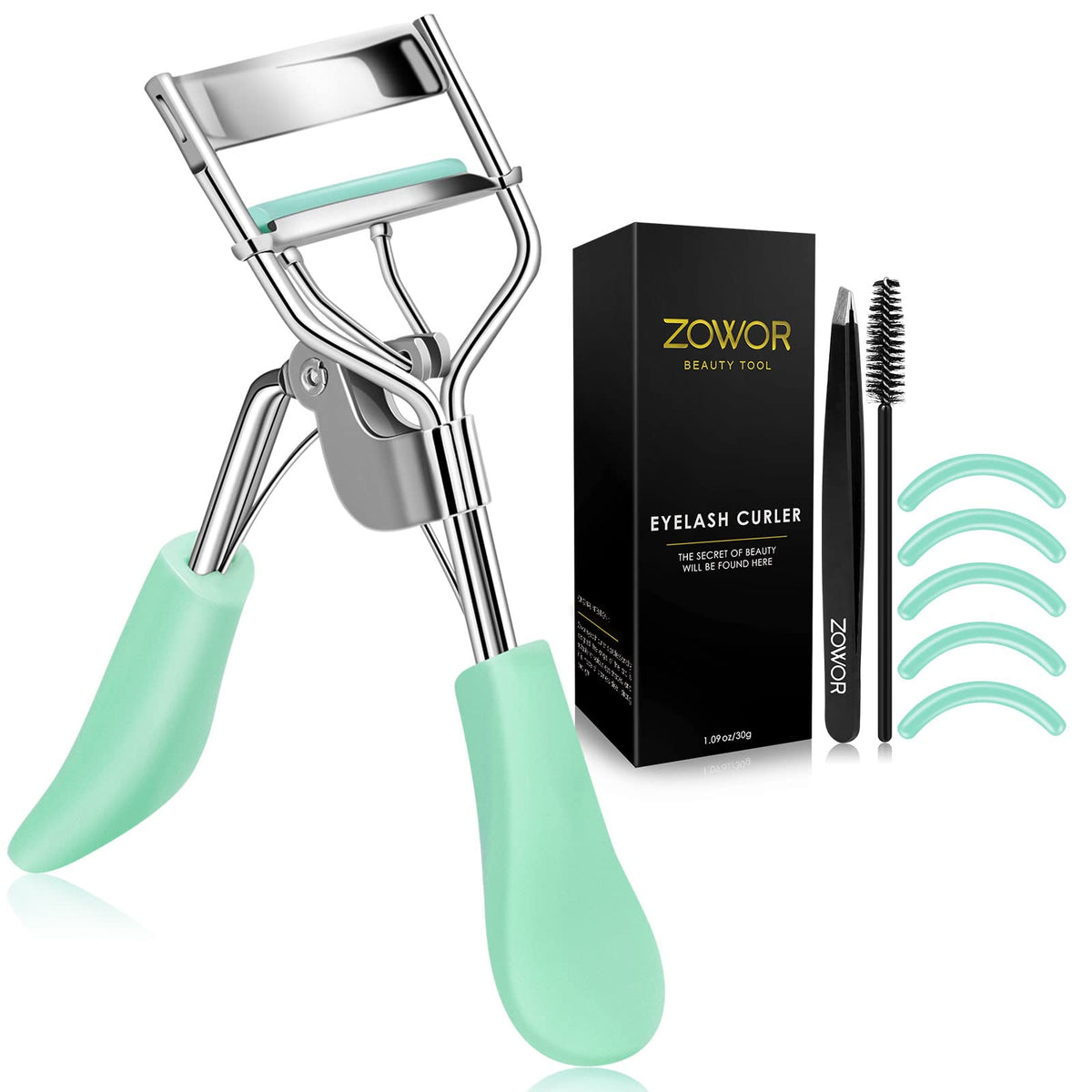 Eyelash Curler with Comb Fit All Eye Shape Curved Eyelash Curlers,Natural and Long Lasting Lash Curler for Women Make Up Gift(Pink)