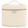 Makeup Bag Vanity Case Cosmetic Bag with Removable Divider Travel Toiletry Bag for Women Portable Make up Box Organizer, Burgundy