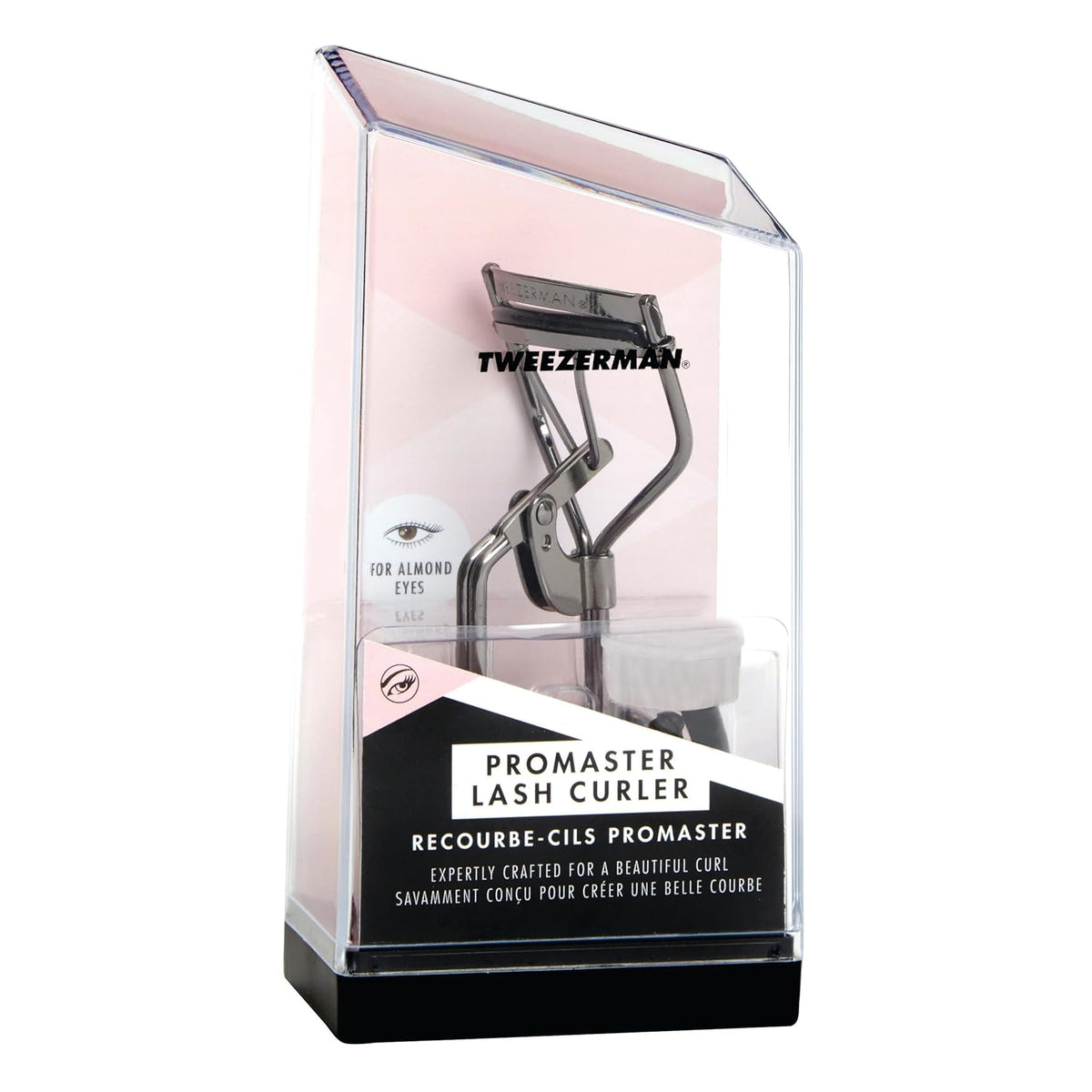 Tweezerman Pro Master Lash Curler for Almond-Shaped Eyes Black