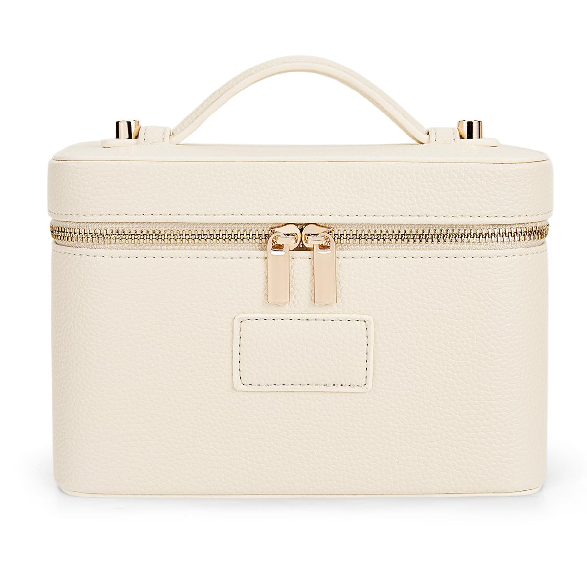 HiTotes Makeup Bag Vanity Case for Women Leather Cosmetic Bag Travel Toiletry Bags Portable Makeup Organizer Case