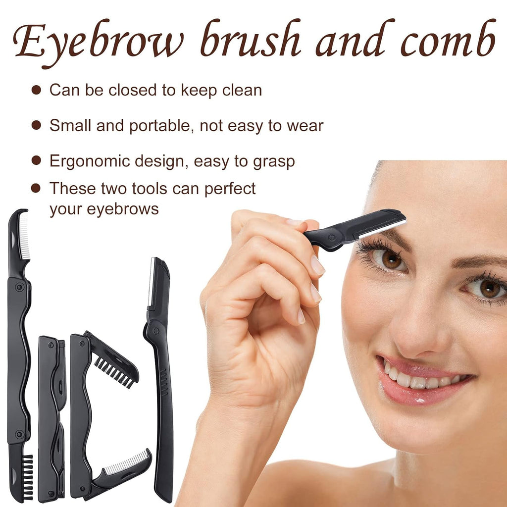17 Pcs Eyelash Curlers Kit Lash Curler Eyelash Comb Seperator Extension Tweezers Eyebrow Brush Scissors False Eyelashes Applicator Eyebrow Trimmer Silicone Refills Pads for Women(Purple)
