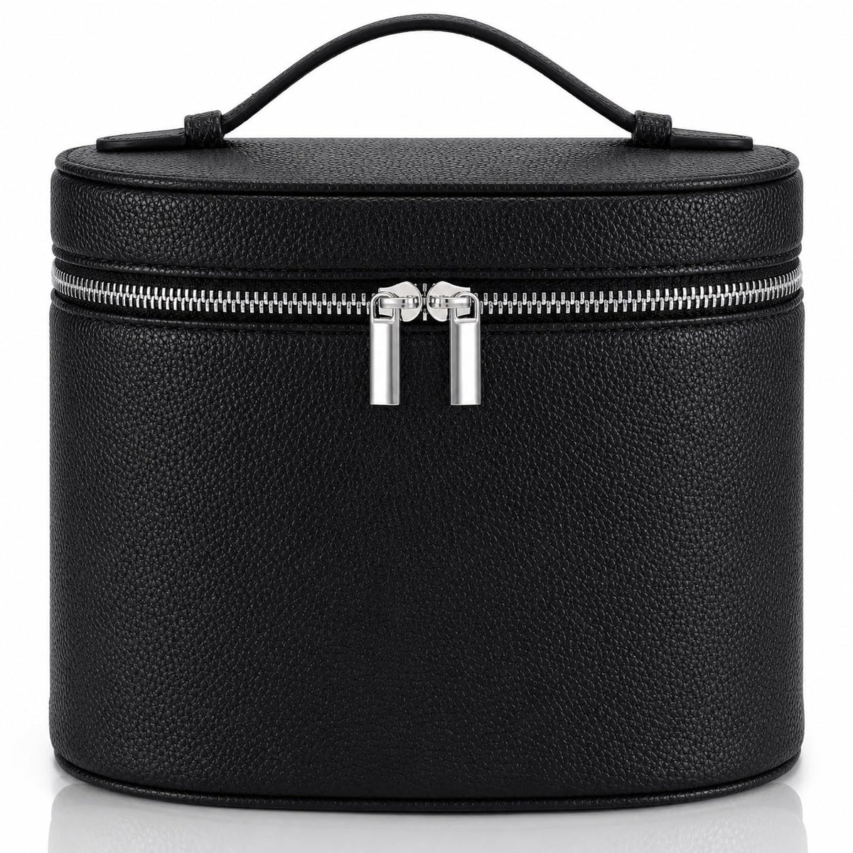 Makeup Bag Vanity Case Cosmetic Bag with Removable Divider Travel Toiletry Bag for Women Portable Make up Box Organizer, Burgundy