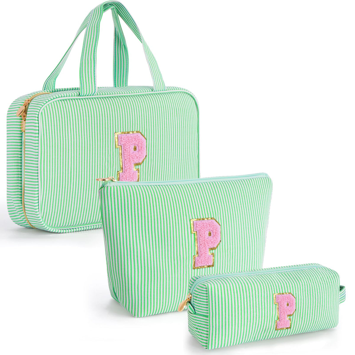 Gifts for Teen Girls Women - Personalized Toiletry Bag Initial Makeup Bag | Travel Cosmetic Bag | 8 9 10 11 12 13 14 15 16 Years Old Girl Gift Trendy Stuff - Blue A