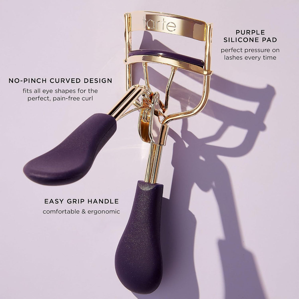 tarte picture perfect eyelash curler – Professional Lash Curler with Mini Travel Size Mascara for Lift & Curl, Ergonomic Pad Design, Easy to Use, Vegan & Cruelty-Free