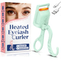Heated Eyelash Curler,24H Long-Lasting Curls &Safe Anti-Burn (Pink)