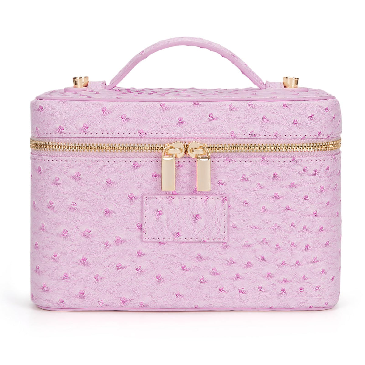 HiTotes Makeup Bag Vanity Case for Women Leather Cosmetic Bag Travel Toiletry Bags Portable Makeup Organizer Case