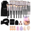 MAANGE Makeup Brushes 51 Pcs Makeup Kit, Multi-functional Makeup Tool Set with Makeup Brush Foundation Brush Make up Brushes Set Bag (Champagne)