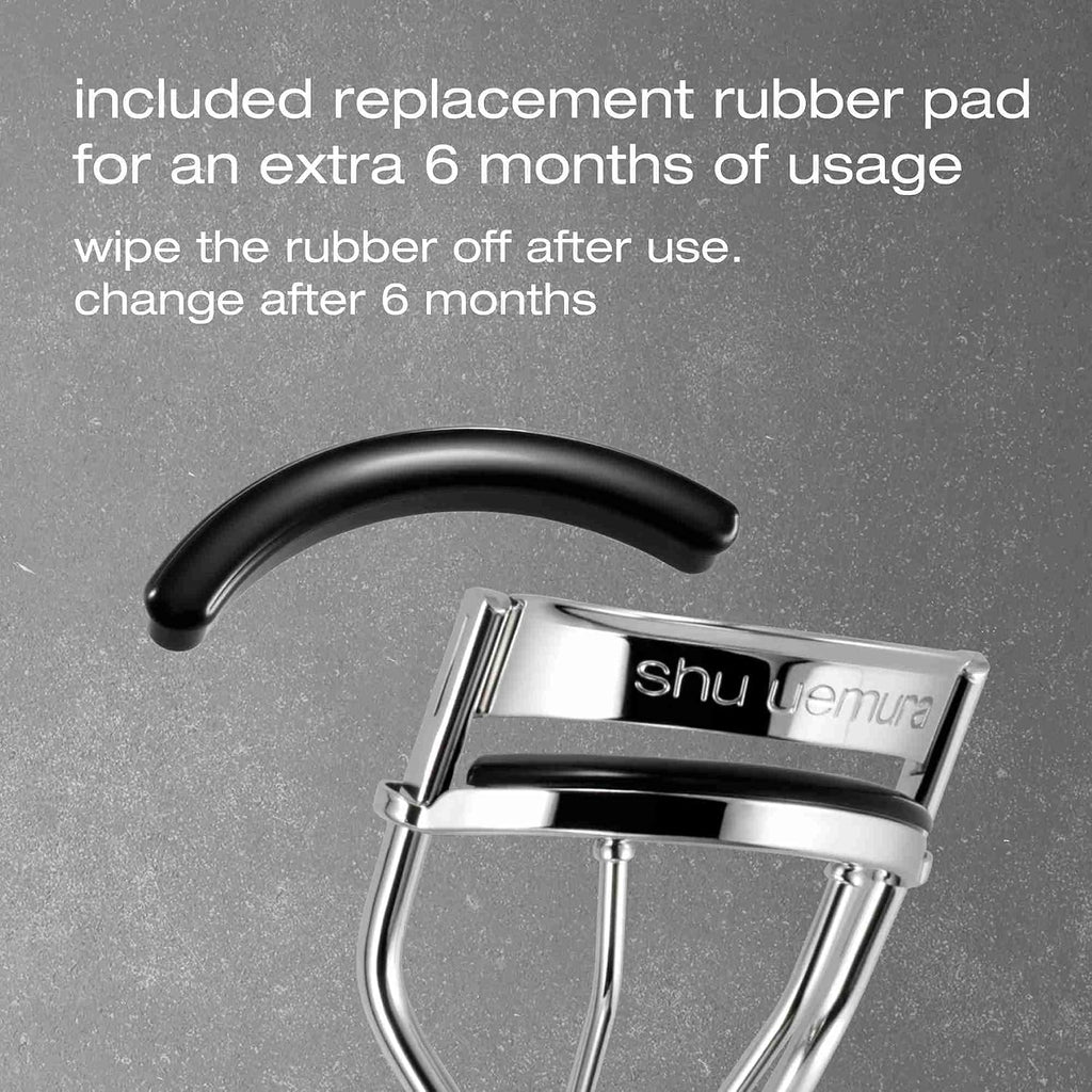 Shu Uemura Iconic Eyelash Curler, Achieve Precise Control and Long-Lasting Curl - Includes Silicone Replacement Pad. Professional Makeup Artist Tool for All Eye Shapes