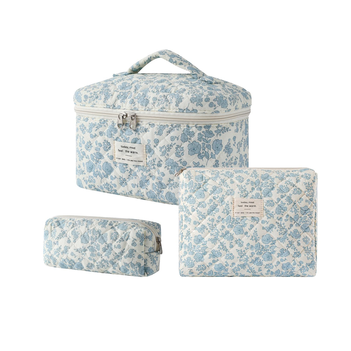 uekeboag Large Travel Quilted Makeup Bag for Women