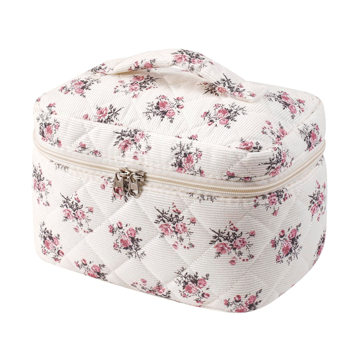 uekeboag Large Travel Quilted Makeup Bag for Women