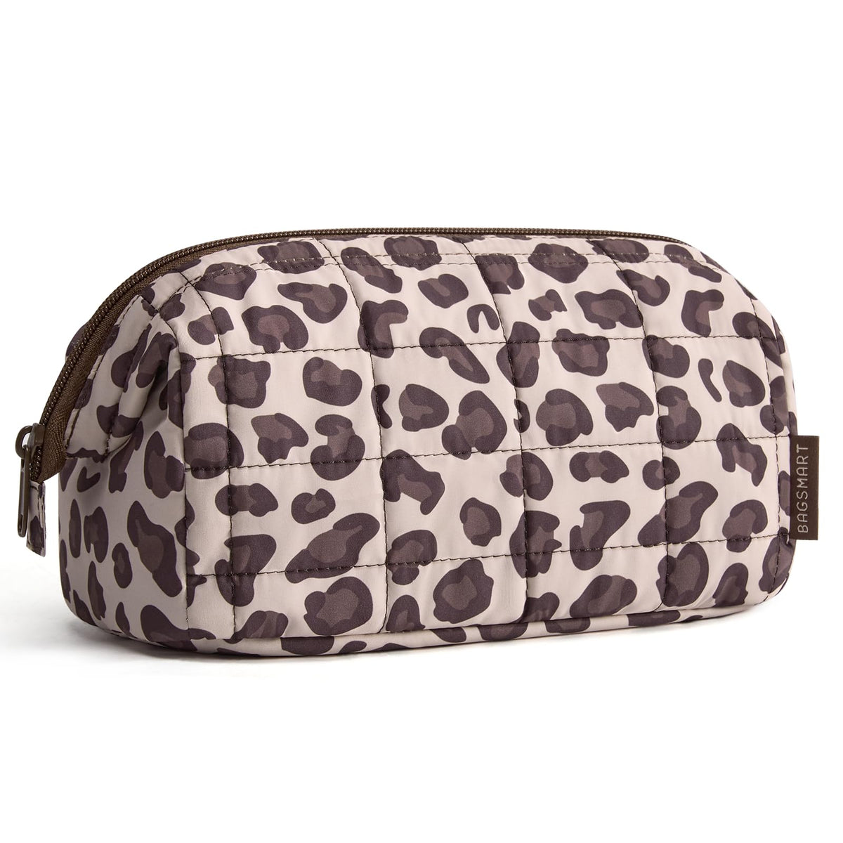 BAGSMART Makeup Bag Travel Toiletry Bag, Wide-open Zipper Pouch, Black