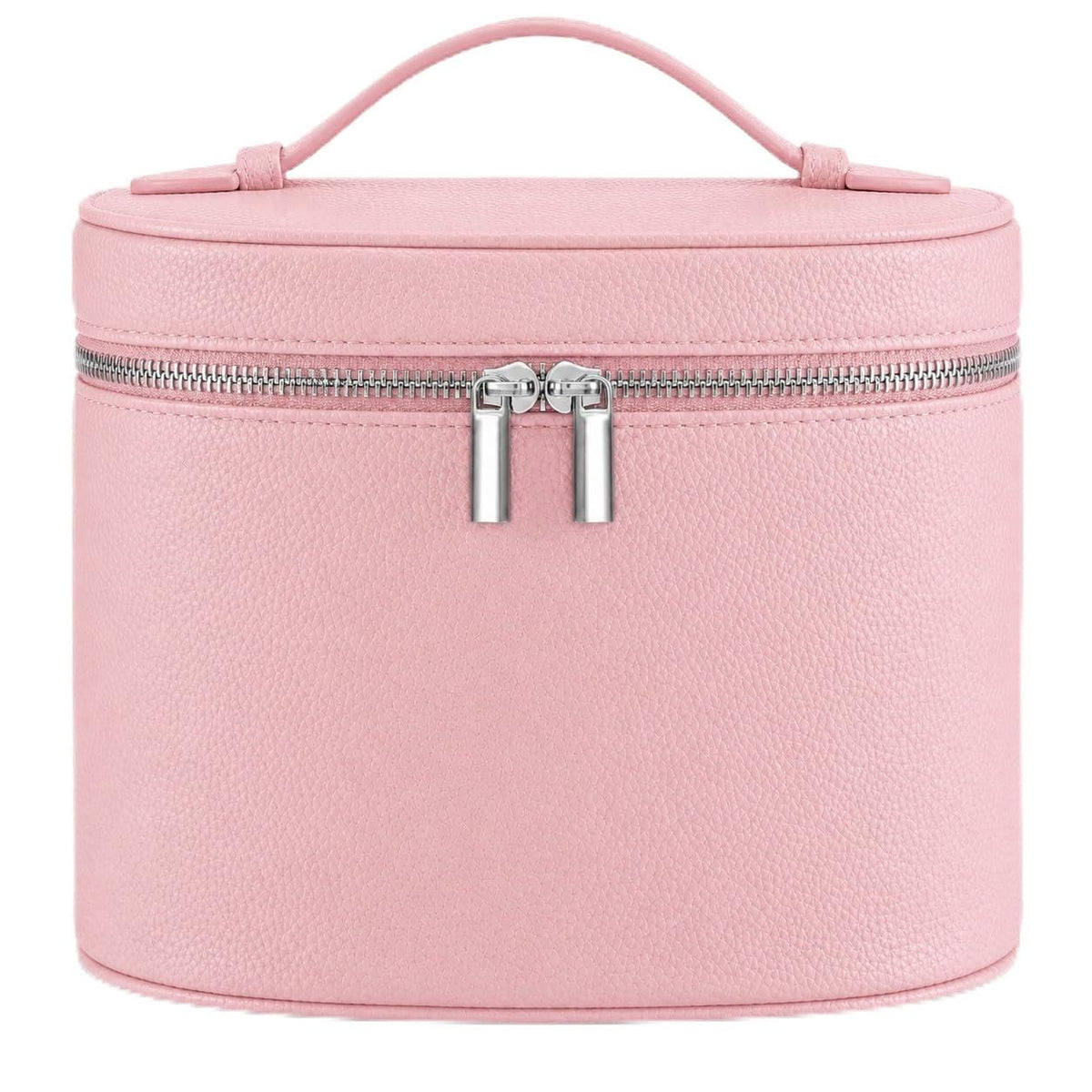 Makeup Bag Vanity Case Cosmetic Bag with Removable Divider Travel Toiletry Bag for Women Portable Make up Box Organizer, Burgundy