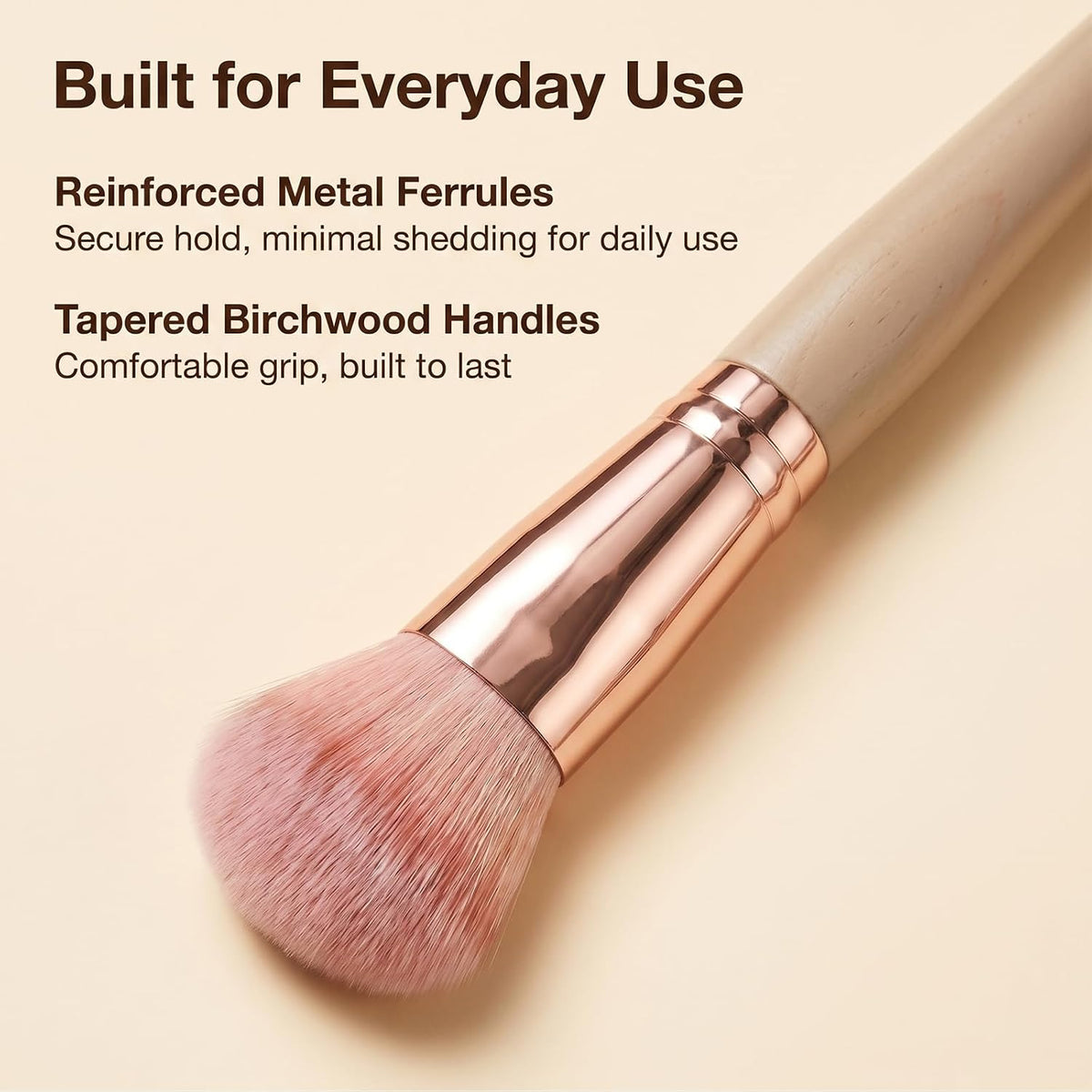 Makeup Brush Set 15 Pcs Premium Synthetic Makeup Brushes