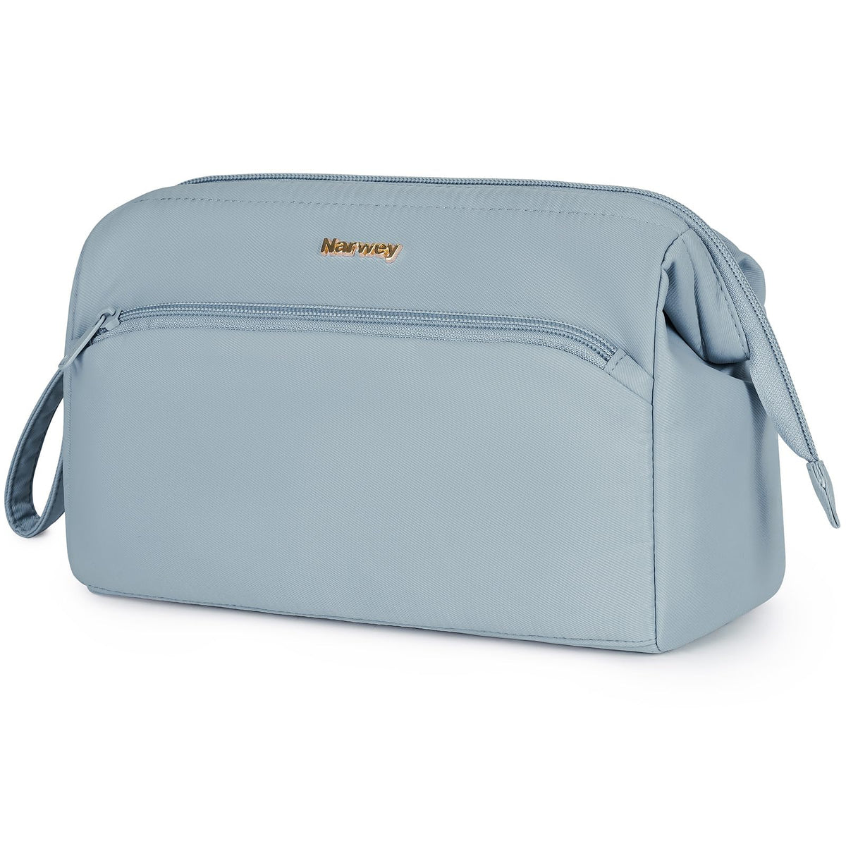 Narwey Travel Makeup Bag Toiletry Bag, Wide Open Cosmetic Bag for Women