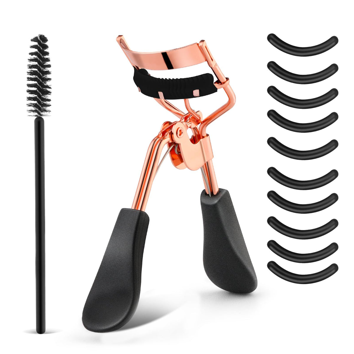 WLLHYF 10 Replacement Eyelash Curler Kit, Eye Lashes Curler (Pink)
