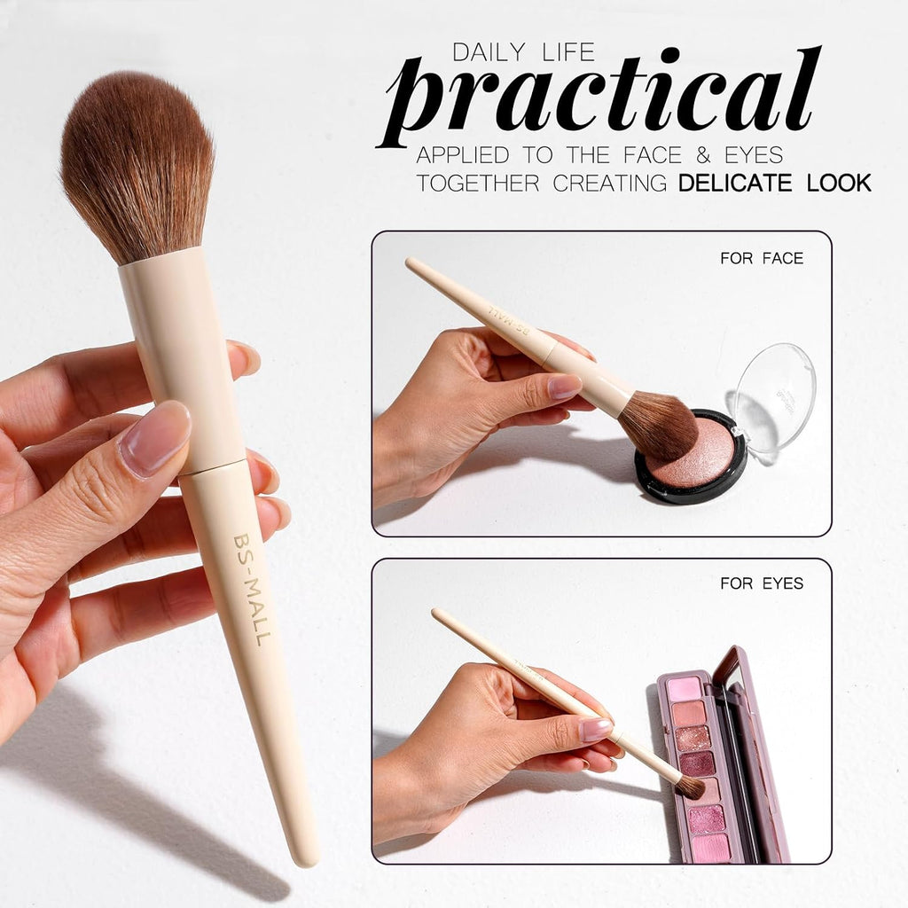 Professional Makeup Brush Set with Travel Case 18 Pcs for Makeup Artists