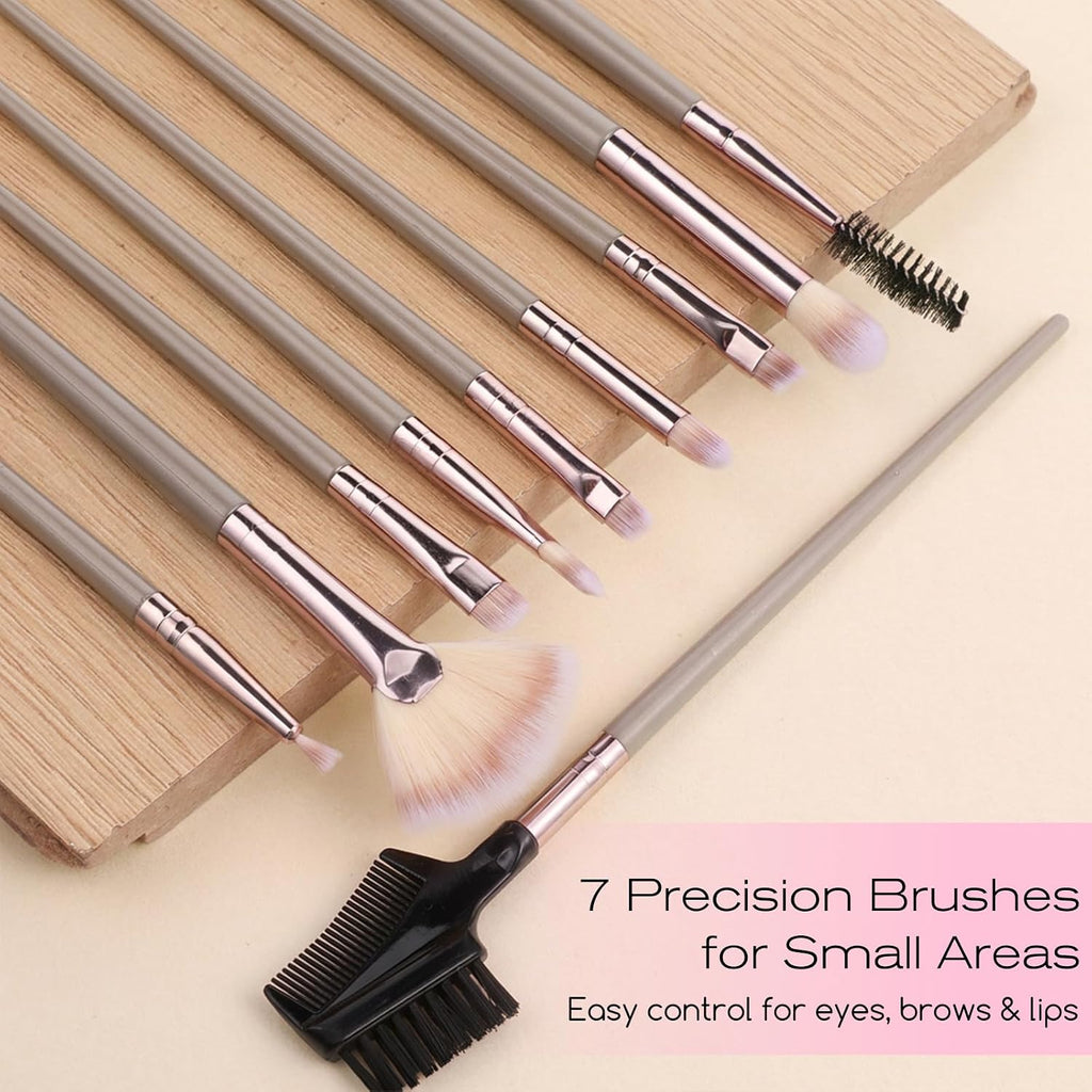 Makeup Brush Set 15 Pcs Premium Synthetic Makeup Brushes