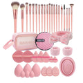 Makeup Brush Set, 42Pcs Makeup Tool Set Premium Synthetic Foundation Powder Concealers Eye Shadows Blush Makeup Brushes Kit with Makeup Sponge, Powder Puffs for Beginner & Professional