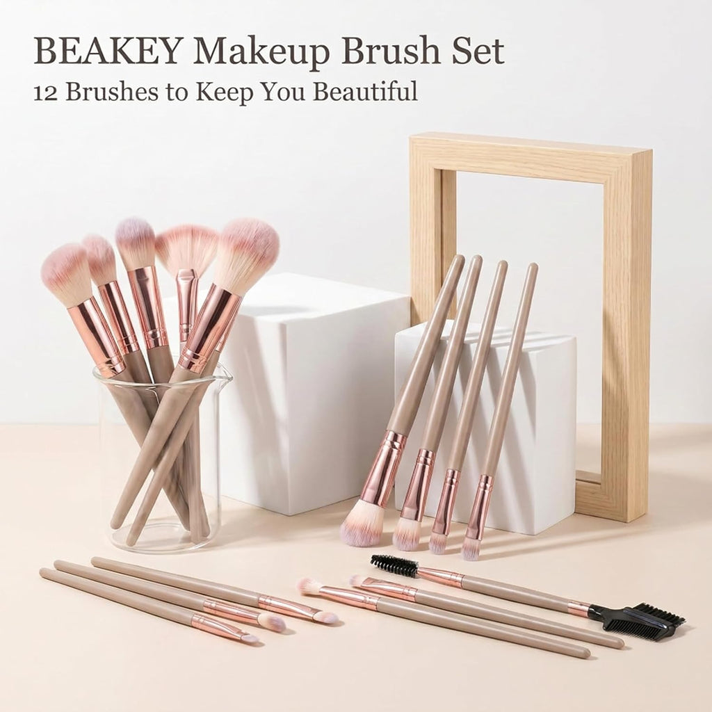 Makeup Brush Set 15 Pcs Premium Synthetic Makeup Brushes