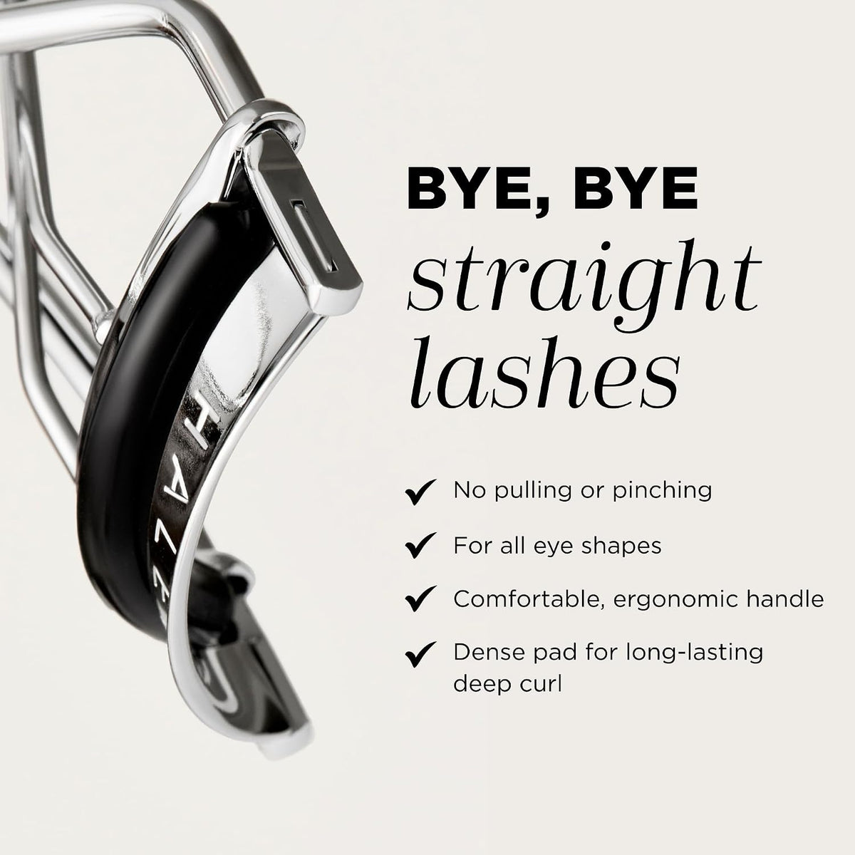 Haleys Re-Lift Instant Eyelash Curler, Long-Lasting Curl, Silicone Pads