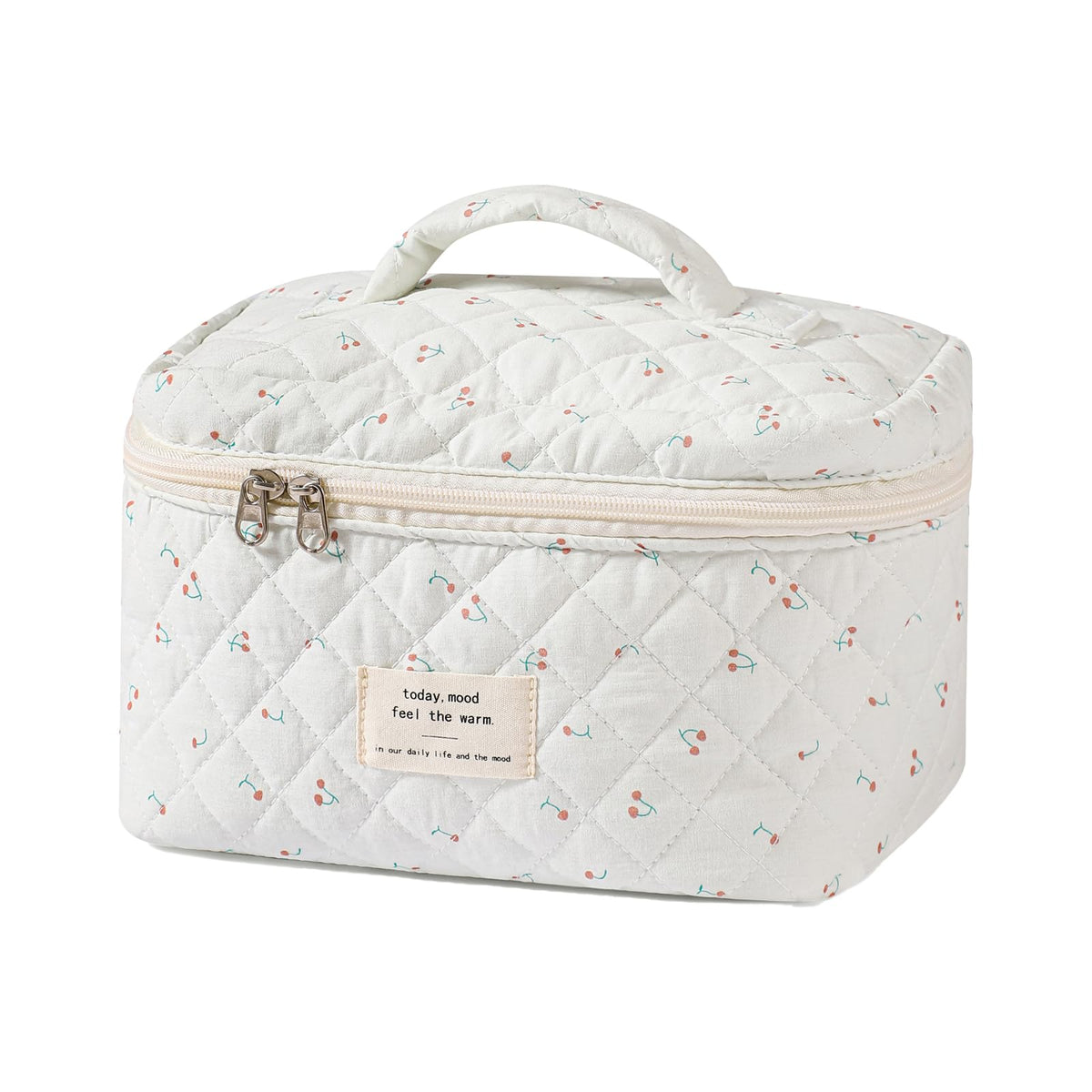 uekeboag Large Travel Quilted Makeup Bag for Women