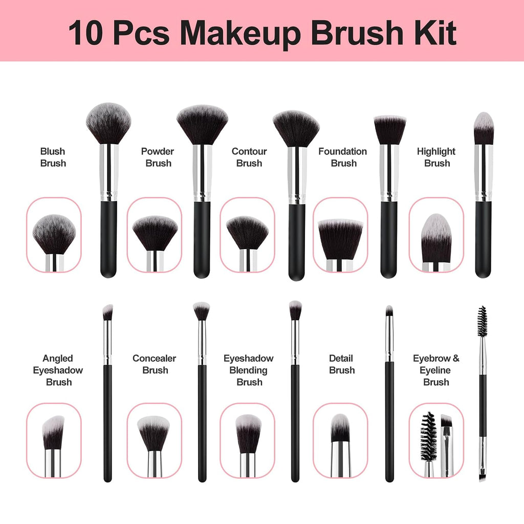 Makeup Brushes Set for Women, Christmas Stocking Stuffers for Teen Girls